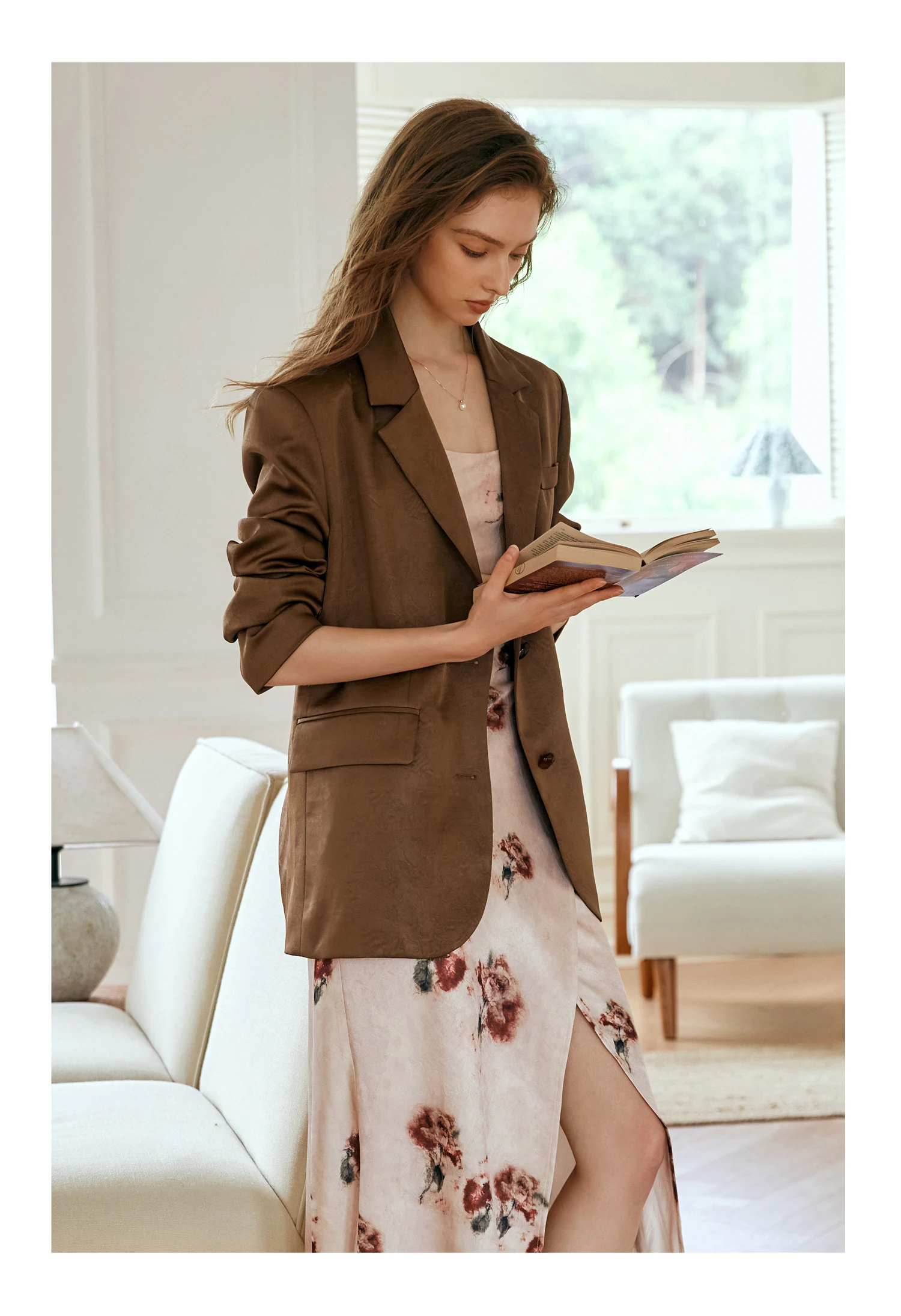 

OLrain винтажные французские блейзеры женские 2023 осень свободный крой рабочие деловые пальто с длинным рукавом шикарные куртки на пуговицах женские GM56QW93281