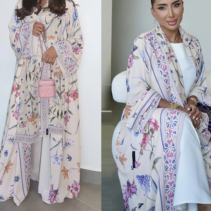 

Модные женские рубашки с v-образным вырезом и высокой талией, темпераментное повседневное пальто для поездок на работу с шалью, новые осенние свободные кардиганы с цветочным принтом