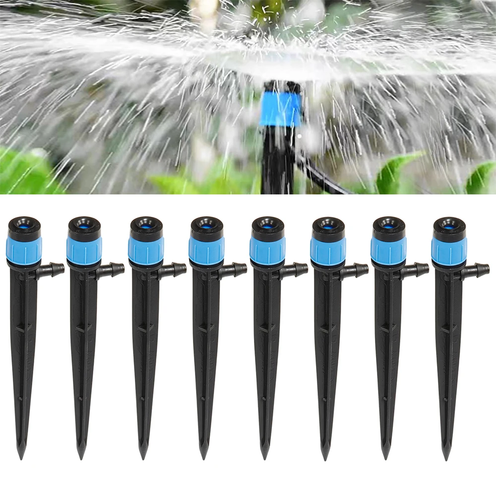 

Scattering Dripper Water Nozzle Garden Watering Sprinklers 360 Degrees Garden Water Irrigation System For 4/7mm 1/4" Hose 10pcs