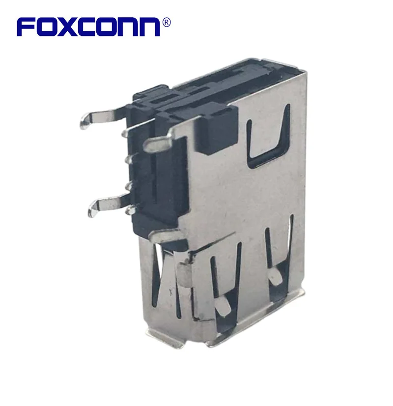 Foxconn UB31123-K1-4F Usb Type A Moederbord 4P 2.0 Lange Body Side Socket