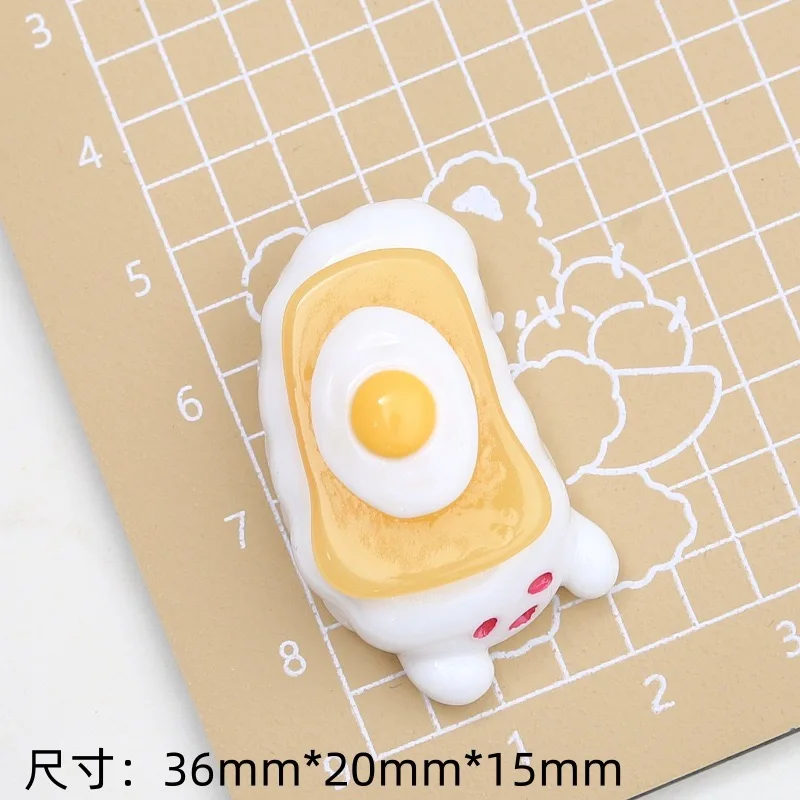Cute Cartoon Foods Luminous Resin Cabochon 10pcs Resin Flatbacks for DIY Jewelry Making Wholesale Scrapbook Decoration Accessory