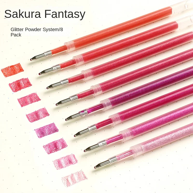 أقلام جل لامعة 48 لونًا، أقلام جل لامية لامعة نابضة بالحياة للتلوين، أقلام جل ملونة لكتب التلوين والكبار والرسم