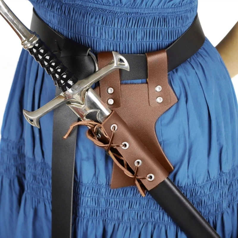 Weapons Sword Bag Medieval Knight Back Scabbard Shoulder Strap Sword Holder Sheath Armors Buckle Strap Holsters