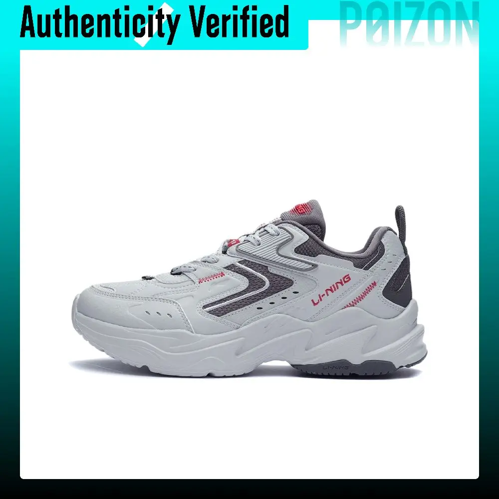 Li Ning Cushioning Low top Running Shoes Men's Microcrystalline Gray AGCR331-5