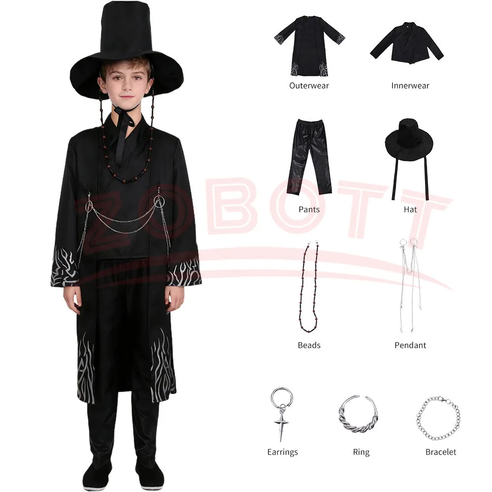 Film Saja Jungen Rollenspiel Requisiten Party Cosplay Set für K-POP Jungen Jinu Halloween Party Cosplay Comic Ausstellung Kostüm Outfit