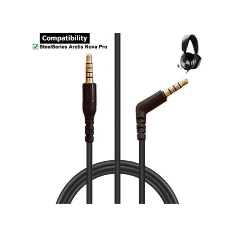 Hochwertiges Audiokabel für SteelSeries Arctis Nova Pro Gaming-Kopfhörer, Cyrus Nova Kabel, Audio-Steckerpaar – Detail 7
