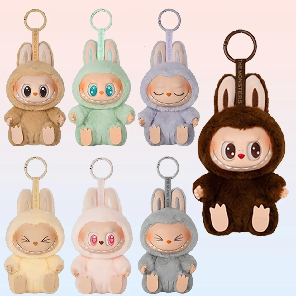 Hot Sale Anime Figure Labubu Have A Seat Series Vinyl Pendant Doll Model Toy Cute Monster Replica Keychain Toys Birthday Gifts