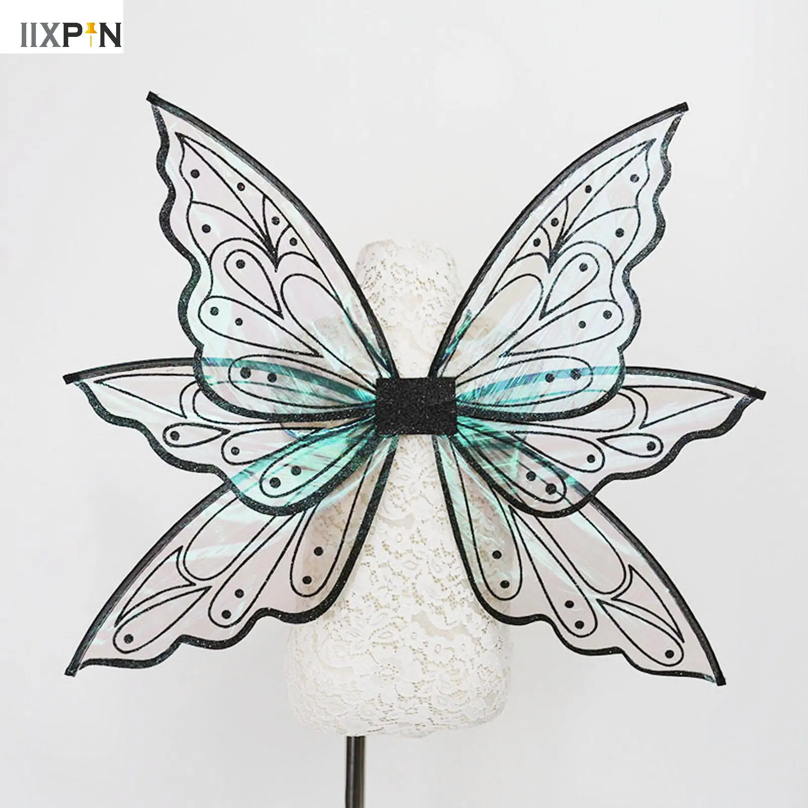 Princess Elf Fairy Wing Angel Wings Girl Performance Props Shiny And Transparent Wings Children's Day Birthday Party Decoration