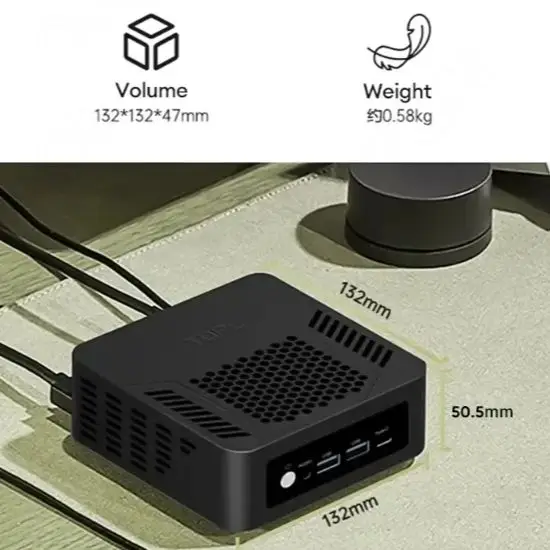 Topton Gaming Mini PC Oculink Ryzen AI 9 HX 370 Ryzen AI 7 PRO 360 USB4.0 2x2.5G LAN 2xPCIe4.0 2xDDR5 NUC Mini Computer WiFi6