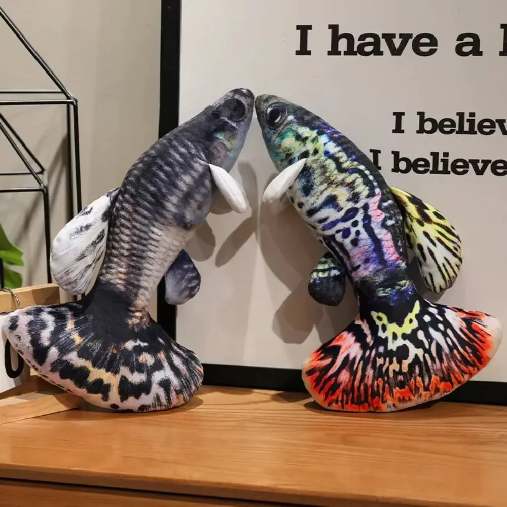 

Мягкая игрушка-подушка в виде рыбки гуппи, зеленая мультяшная рыбка, 35/55 см, мягкая аниме-подушка в форме рыбы, подарок для девочек на Рождество