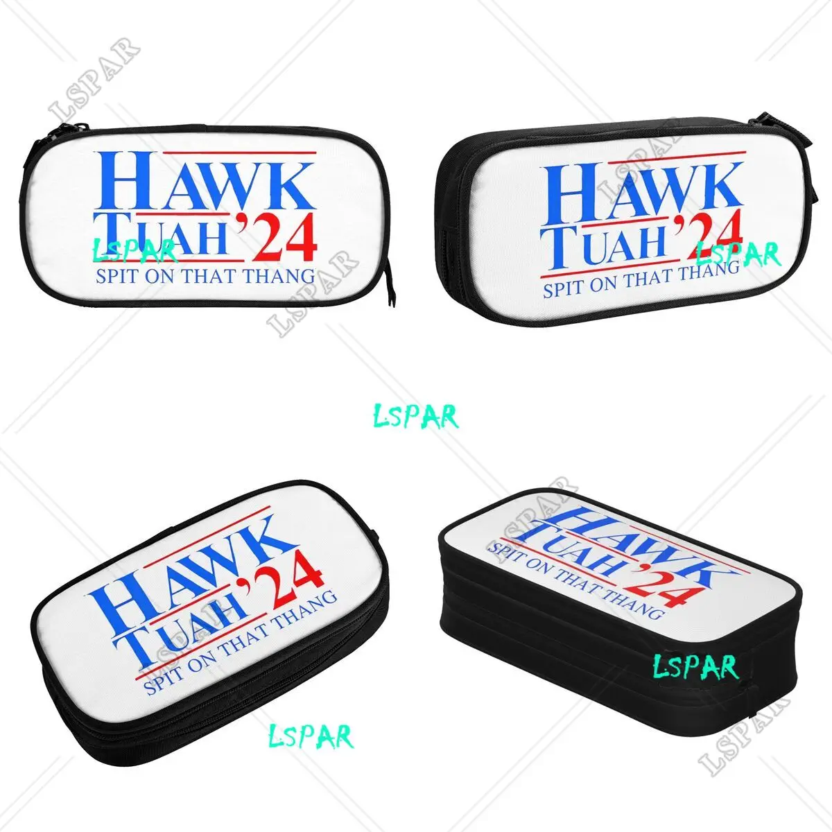 Classic Hawk Tuah Spit On That Thang Pencil Cases Funny Meme Pencilcases Pen Box Kids Big Capacity Bag Office Zipper Stationery