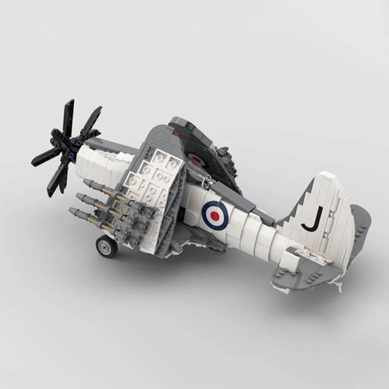 Combat de combat militaire polyvalent, arme d'avion de haute technologie, blocs de construction MOC, modèle d'avion, briques à monter soi-même, jouets pour enfants, cadeaux