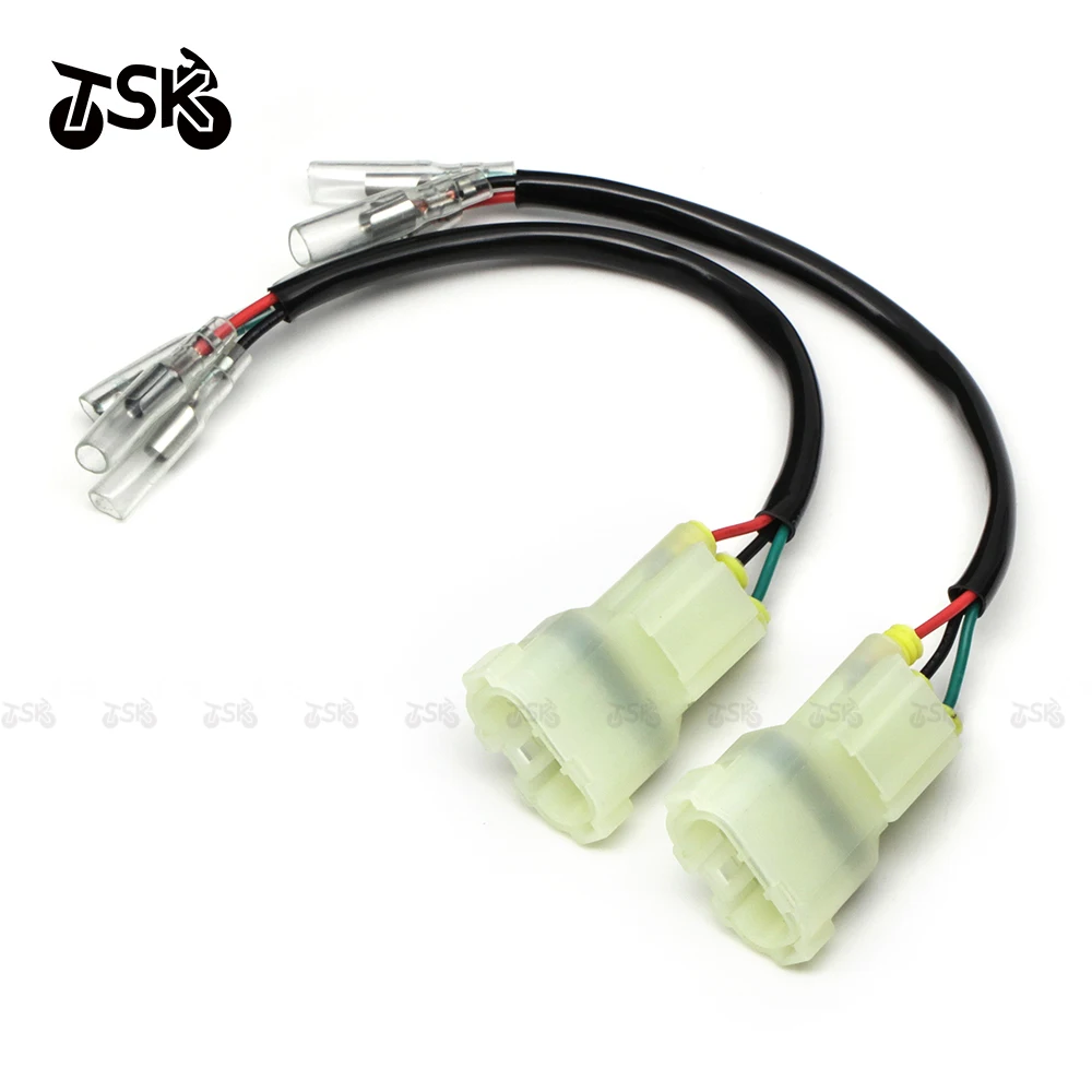 For Honda CB500X/F/R CB650F CB 500X/F/R Taillight Power Supply 3 Wires Front Turn Signal Harness Connector Lead Plug Adapter