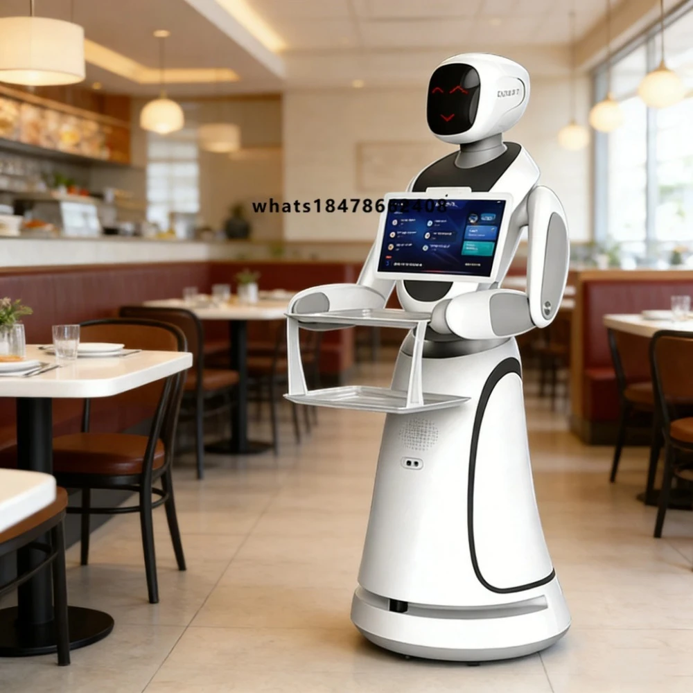 Cost-Effective Robotic Waiter Autonomous Catering Assistant with Auto-Charging for Fast Food Court Corporate Canteen & Buffet
