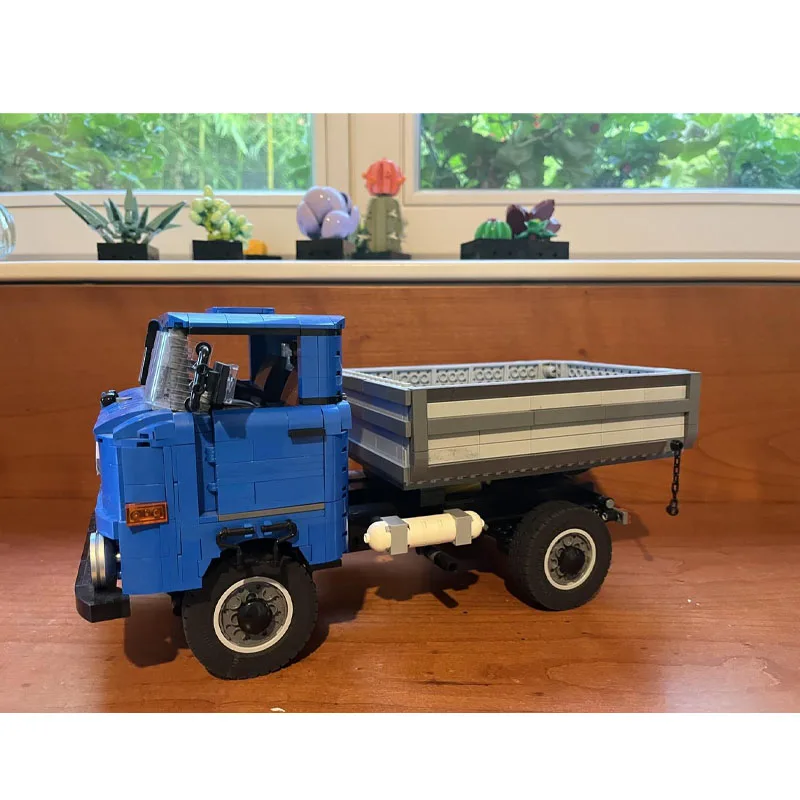 MOC-73093New City شاحنة نقل البضائع نموذج اللبنات، 1460 جزءًا، عيد ميلاد بناء الالعاب العملاقة هدية للبنين والأطفال