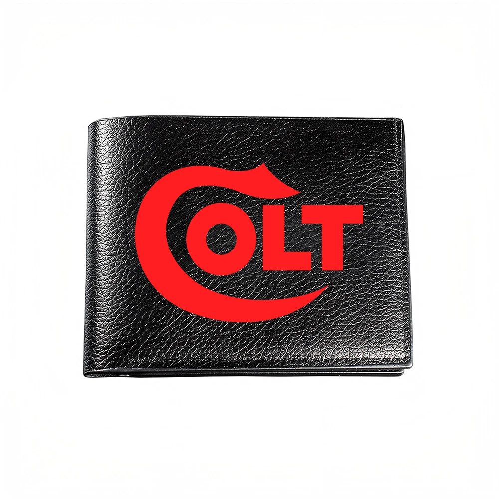 Colt Logo Design Men's Wallet Card Holder Casual Business Fashion Print Style
