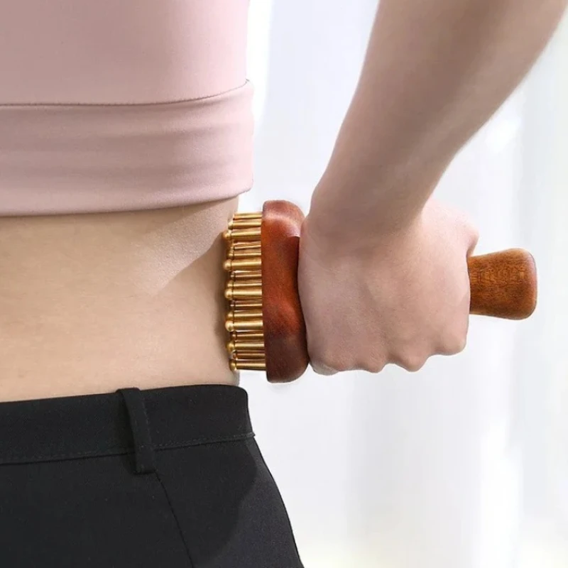 

Portable Brass Gua Sha Massage Tool Head Neck Leg Body Meridian Massager Lymphatic Muscle Relief Pain Deep Tissue Massage