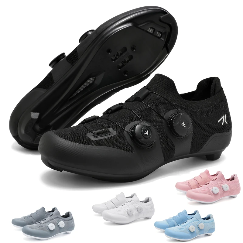 Speed Cycling Sneakers Road Bike Shoes Men Women Sports Route Cycling Shoes Self-locking Racing Bicycle Cleats Shoes for Shimano