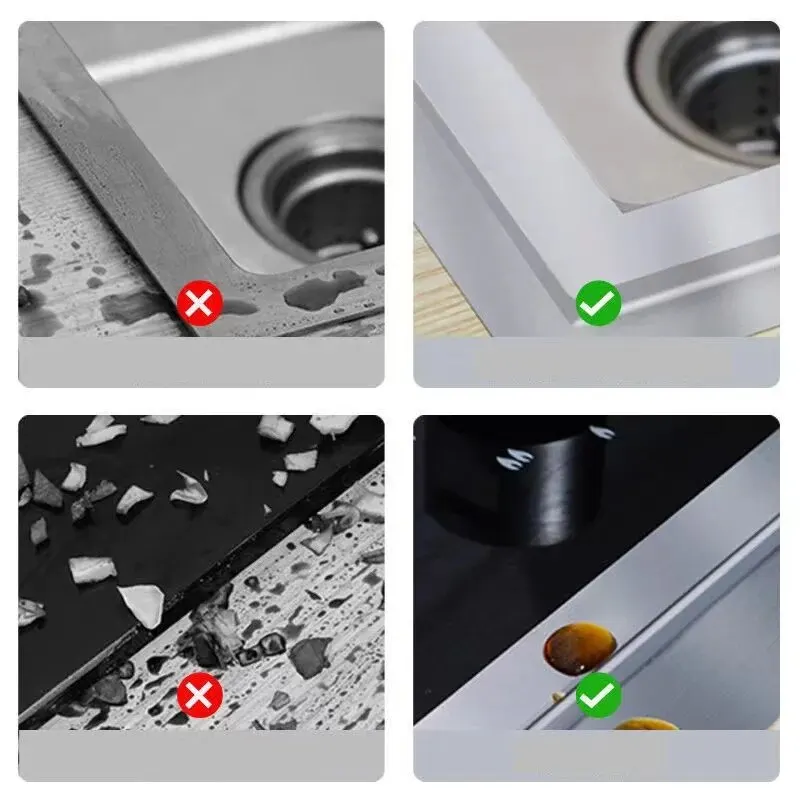 Waterproof Sink Sticker for Anti-Mold Countertops, Heat Insulation Aluminum Foil Tape for Kitchen and Bathroom Accessories image 5