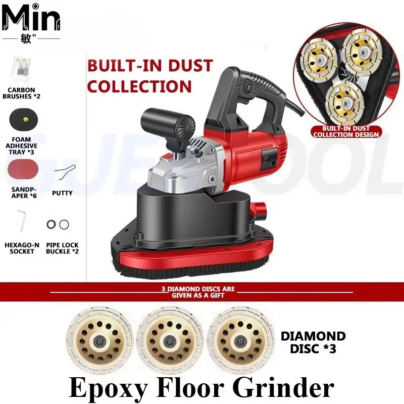 5580W Concrete Floor Grinder 580mm Planetary Polishing Machine Belt Sander for Cement Epoxy Terrazzo Rough Planer