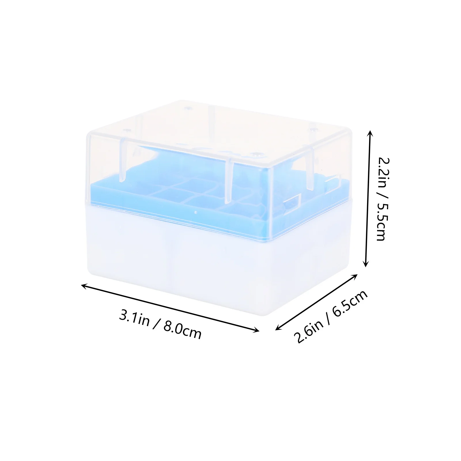 2Pcs Freezing Tube Box 20 Grids Premium Material Durable Vial Rack for Mechanical Freezers Liquid Nitrogen Storage