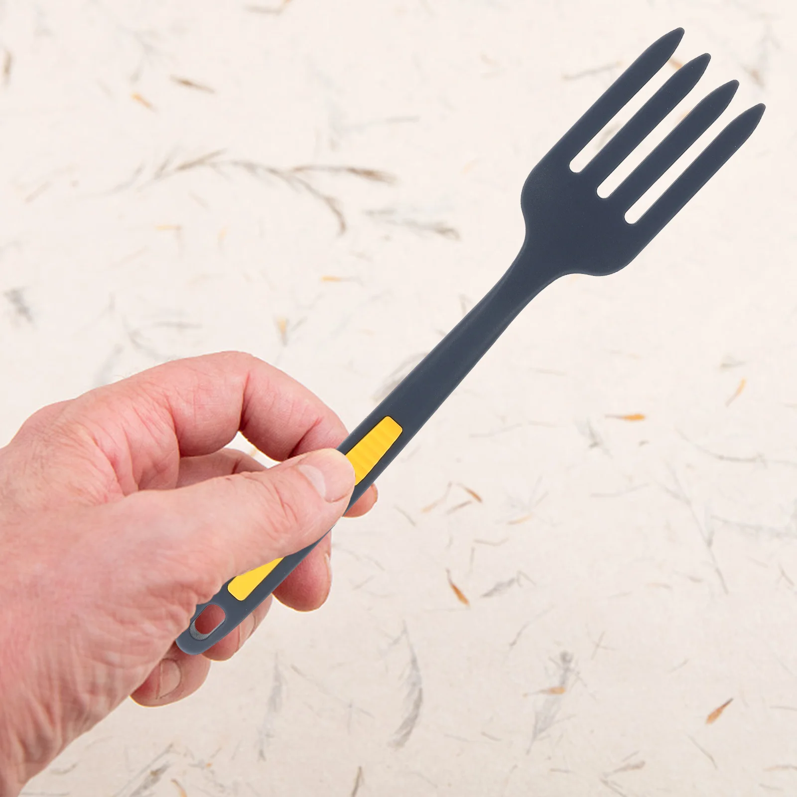 

Reusable Silicone Cooking Fork Wear-Resistant Large Kitchen Fork for Pasta Noodle Mixing Nonstick Food Tool Kitchen Supply