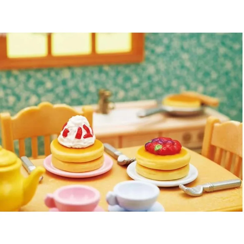 Sylvanian familles accessoires originaux vêtements meubles houes ensemble simulation alimentaire bonbons jouet filles jouant maison jouet cadeau