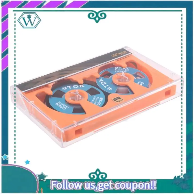 A75Q-Double-Sided 50-Minute Blank Reel Tape With Metal Reel And Hollow Case For Audio Recording