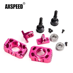 AXSPEED Aluminum Alloy Adjustable Steering Suspension Knuckle Kit for Sakura D4 D4 AWD RWD 1/10 RC Drift Car Upgrade Parts