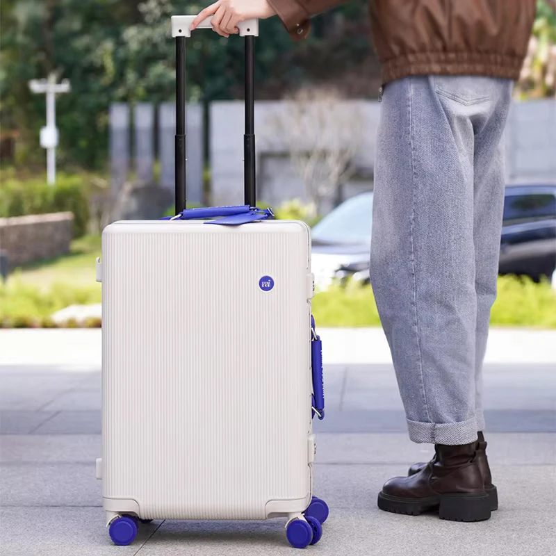 COLENARA Suitcase PC Boarding Box Large Capacity Trolley Case Aluminum Frame Password Box 20