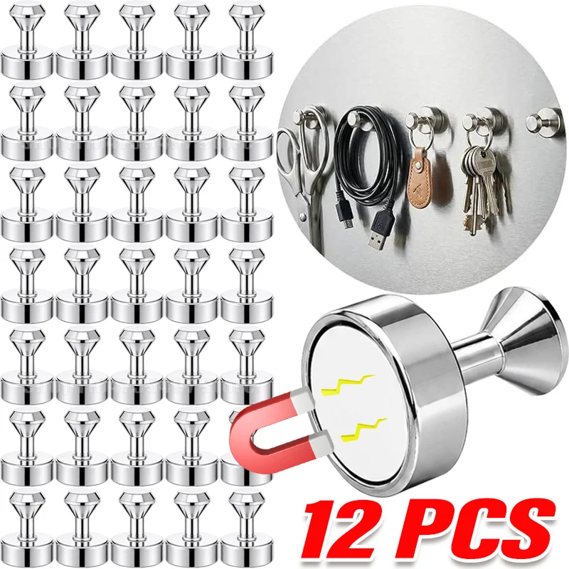 

Metal Strong Magnets refrigerator magnet Neodymium Magnetic Pushpins Whiteboard Fridge Thumbtack Durable Push Pins Office School