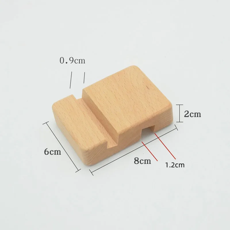 Universele massief houten mobiele telefoonrekken Eenvoudige bureaustandaardhouder voor mobiele telefoon Tablet PC E-reader Draagbare mobiele telefoonhouder
