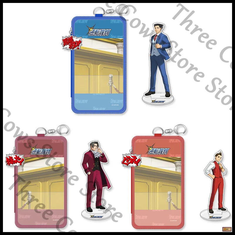 

Genuine Anime Ace Attorney Apollo Justice Miles Edgeworth Phoenix Wright Cosplay Cartoon Acrylic Stand Figure Storage Bag Gift