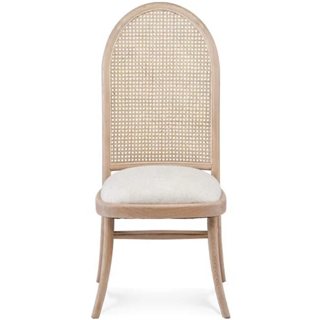 

High Quality Vietnam Malaysia Indoor Furniture Solid Wood Canerattan Dining Chair Wholesale