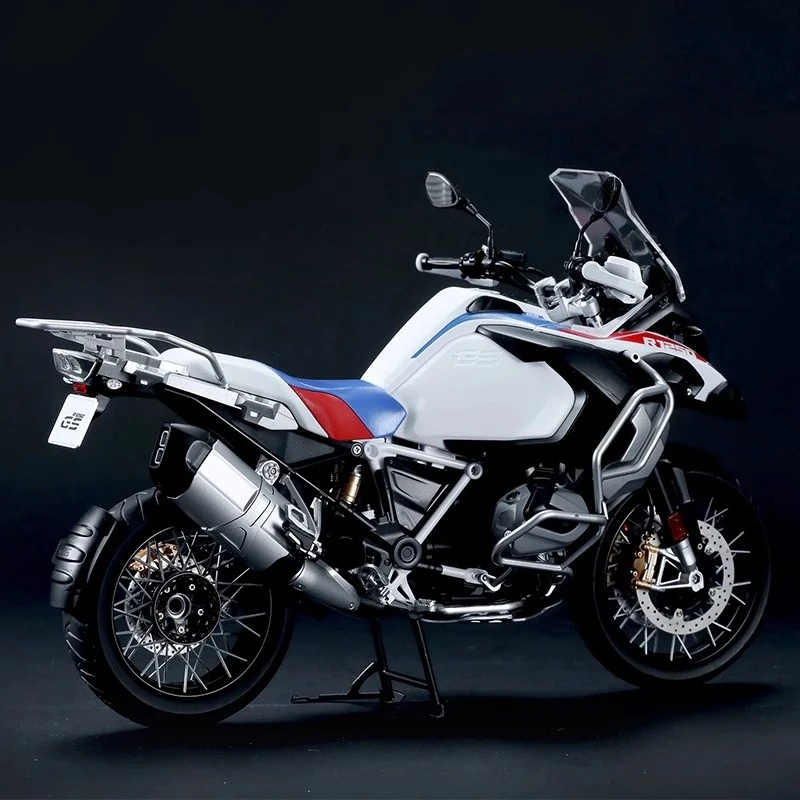 MENG Zusammengebauter Modellbausatz MT-005s R1250 GS ADV „Waterbird“ Offroad-Tourenmotorrad (vorgefärbte Version) 1/9