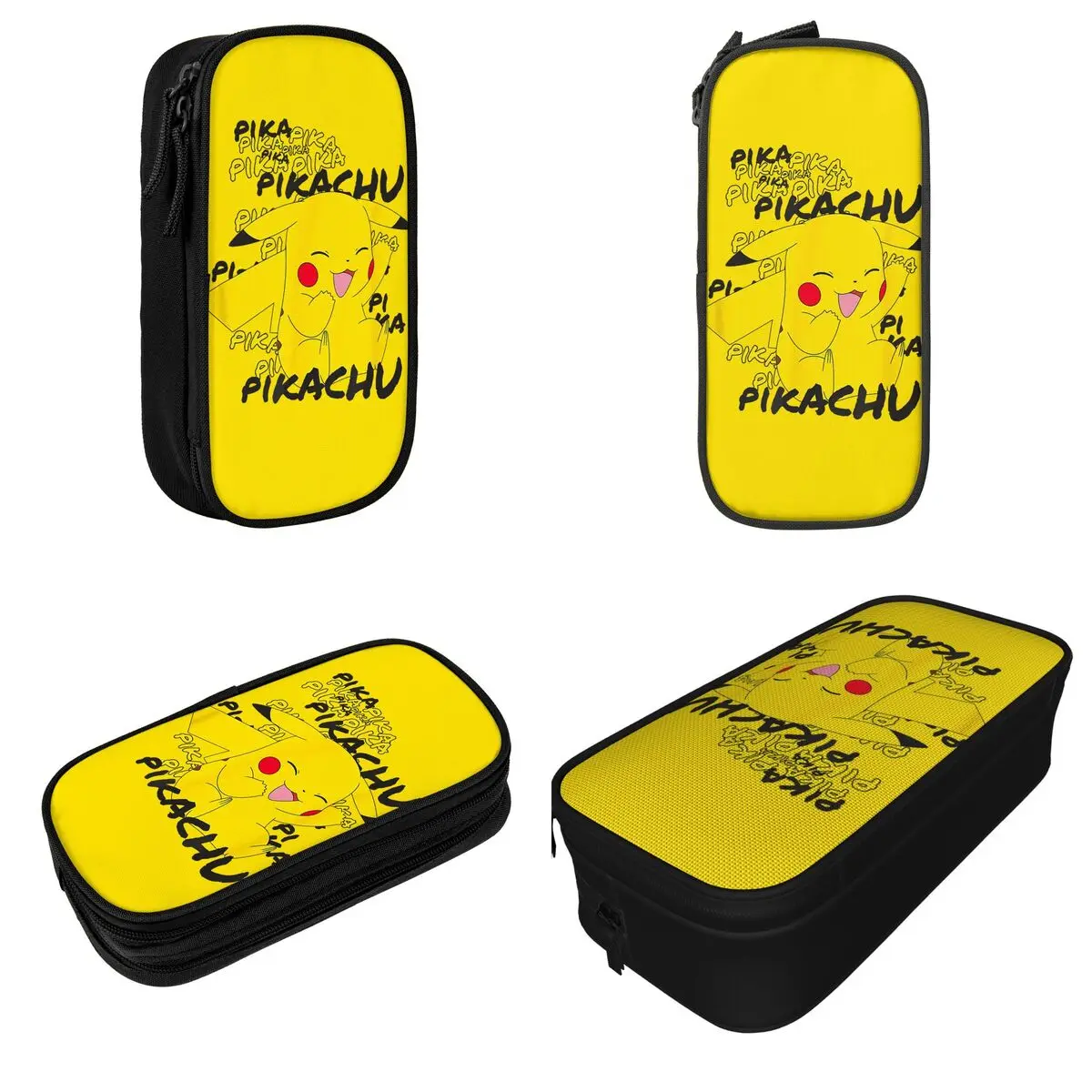 Pokemon Pikachu Cracks A Joke Laughing Pencil Cases Pencilcases Pen Holder Large Storage Bag Students School Gifts Stationery