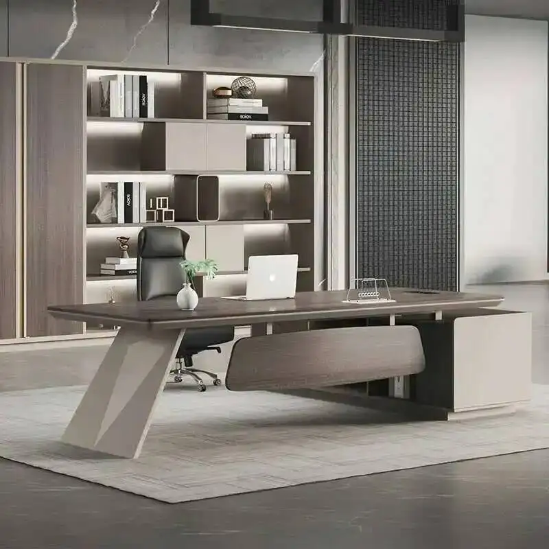 Computer Modern Office Desk Storage Design Multifunctional Large Office Desk Nordic European Escritorio Oficina Salon Furniture