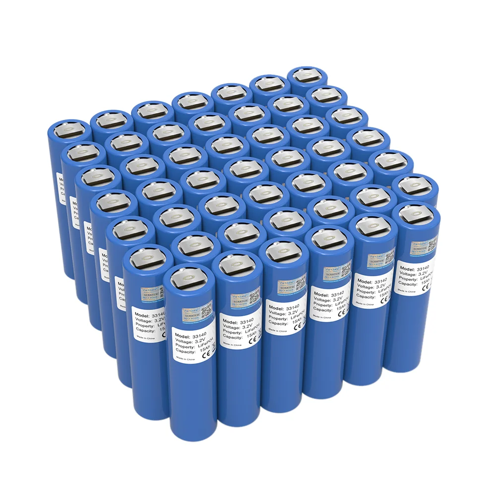 48 قطعة 3.2 فولت 33140 15Ah LiFePO4 بطارية ليثيوم فوسفات الحديد لتقوم بها بنفسك 4s 12 فولت 24 فولت الشمسية العاكس قارب E-سكوتر أدوات كهربائية خالية من العمل