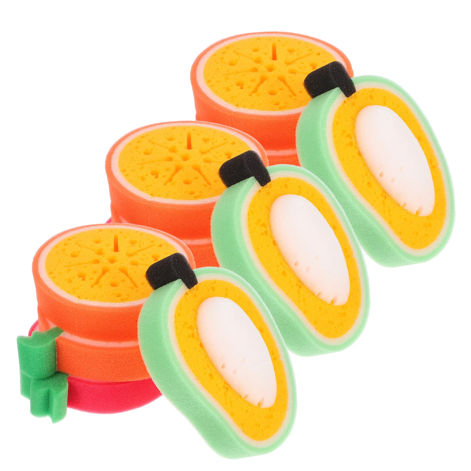 

12pcs Cleaning Sponge Kitchen Sponges Cute Fruit Shaped Washing Sponge Dish Cleaning Sponge Scrubber