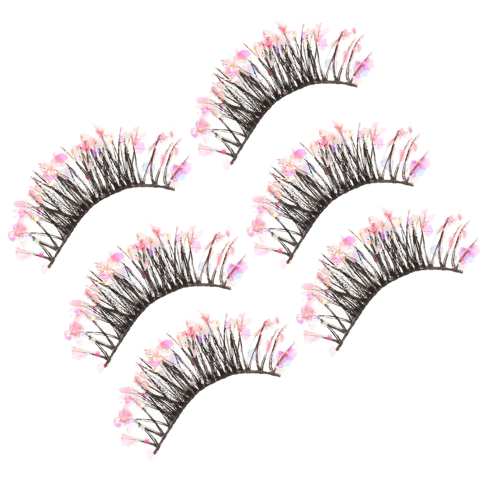 3 pares de pestañas postizas cortas con brillo, paquete de pestañas postizas naturales individuales, accesorios de maquillaje para mujeres, pestañas postizas