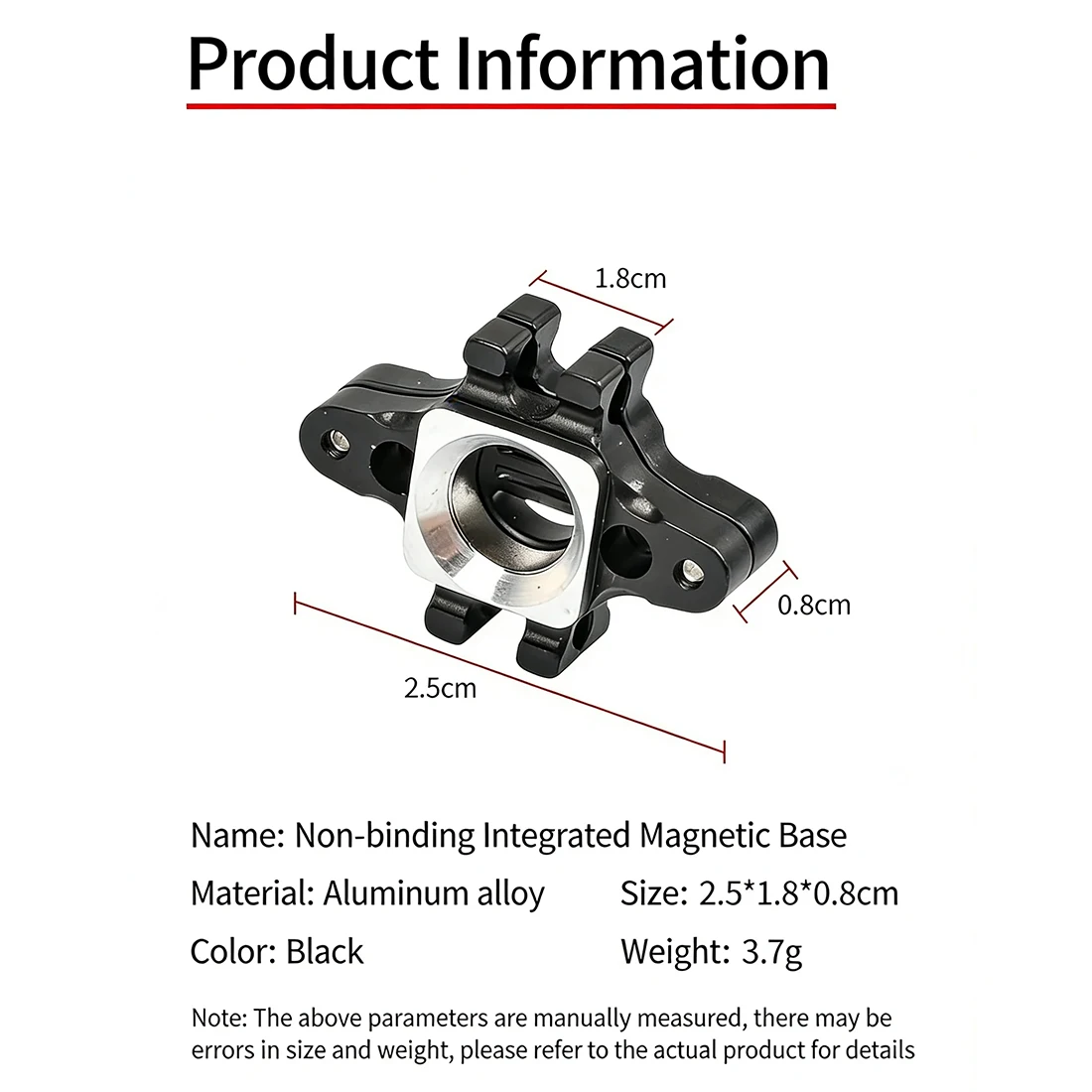 1PCS Smooth Non Binding Compound Bow Magnetic Holder Steel Ball Integrated Base High Precision Sturdy Archery Accessory