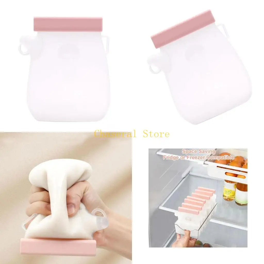 E7CE Leak Proof Breastmilk Preservation Bag Silicone Milk Bag for Travel