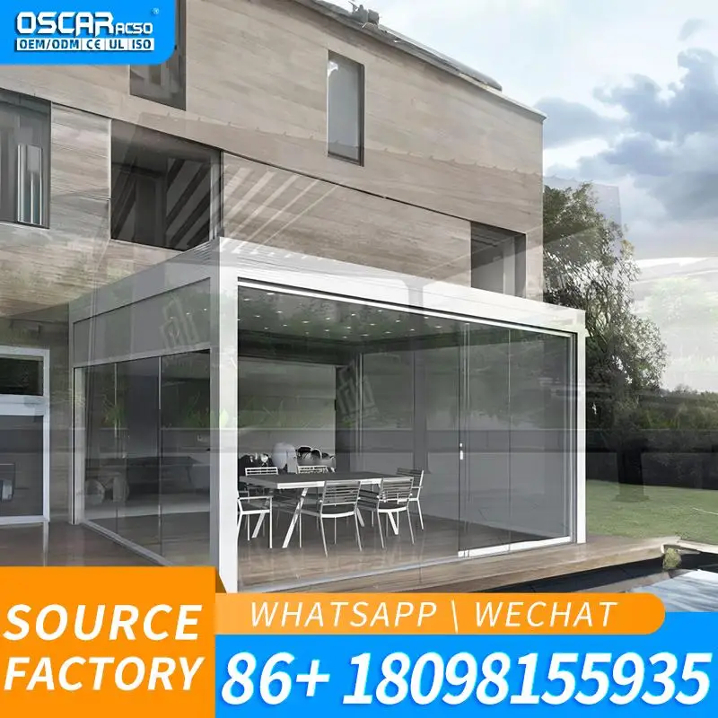 Direct Sale Aluminum Container Home Outdoor Patio Sun Room Soundproof Insulated Glass Yard Sleeping Room For Camping Vacation Re