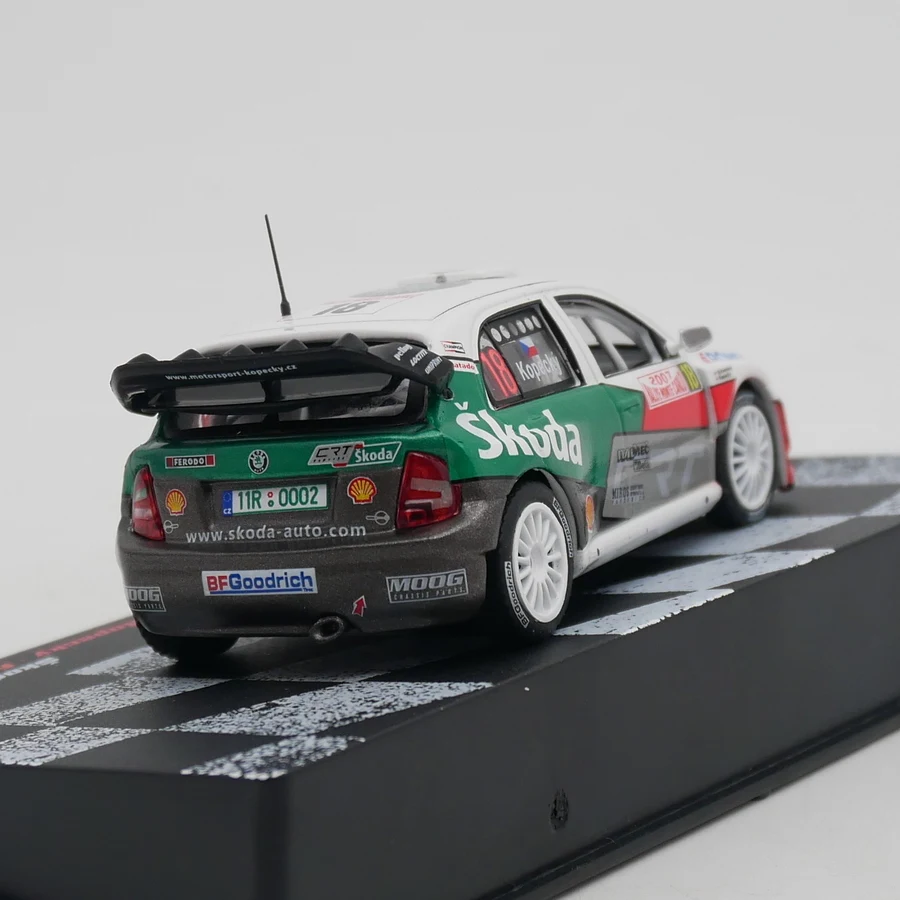 Ixo 1:43 Skoda Fabia WRC 2007 Jan Kopecky Diecast Car Model Metal Toy Car