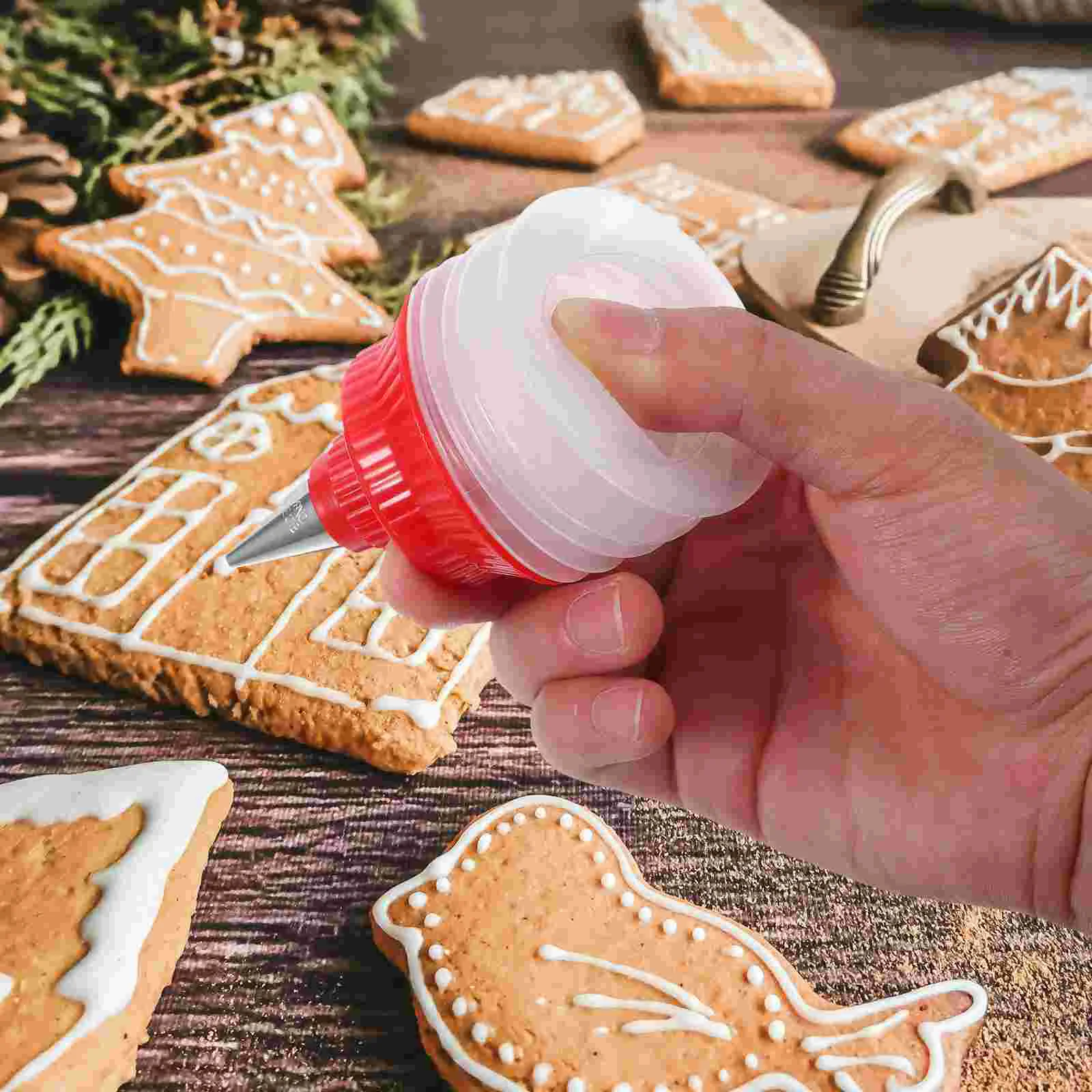 

2 Pcs Framed Vase Dessert Decorating Tool Small Squeeze Bottle Cookies Cake Supply Icing Bottles For Tools