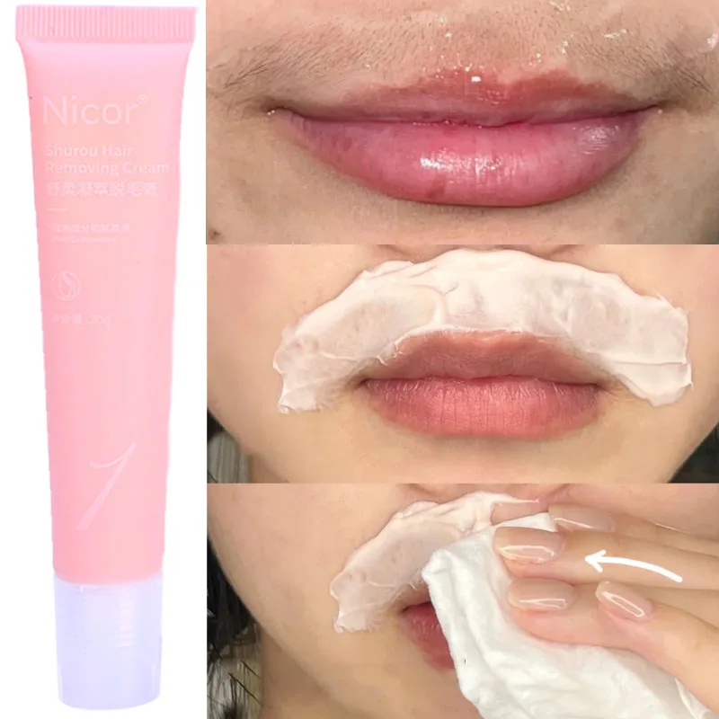 Lips Hair Remover Cream Set Painless Ladies Epilator Lip Underarm Body Hair Growth Inhibitor Repair Women Depilation Skin Care