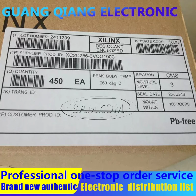 

1PCS XC2C256-6VQG100C IC CPLD 256MC 5.7NS 100VQFP