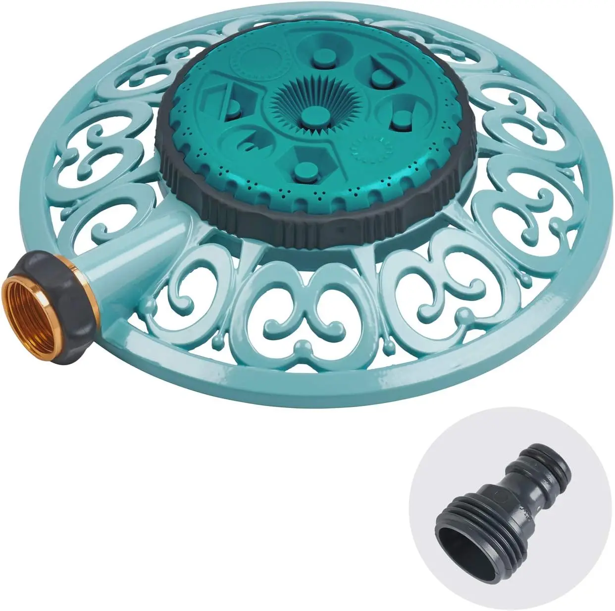 

Адаптер для разбрызгивателя Sprout Metal с 8 режимами полива, набор Amazon, цвет: зеленый джемпери