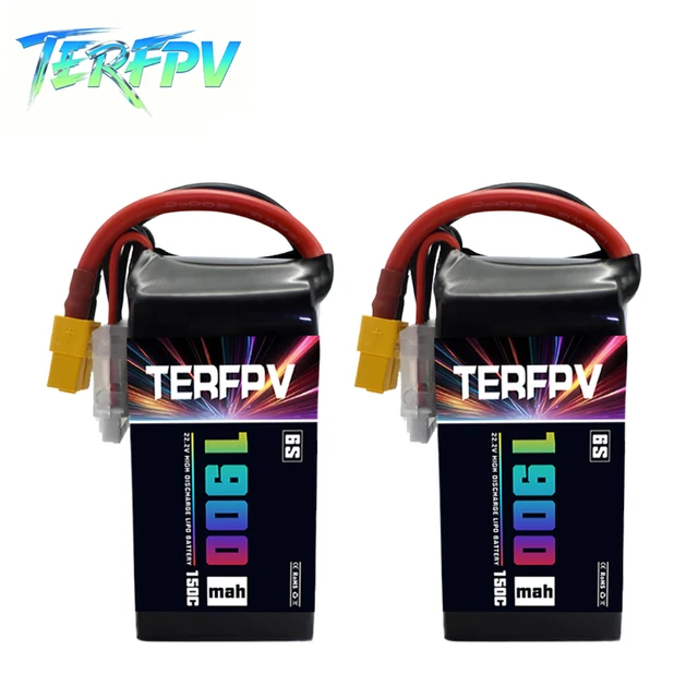 Akumulator do drona FPV TERFPV 6S 22.2V 1900mAh 150C Lipo do RC FPV Racing Drone Helikopter Quadcopter 22.2V