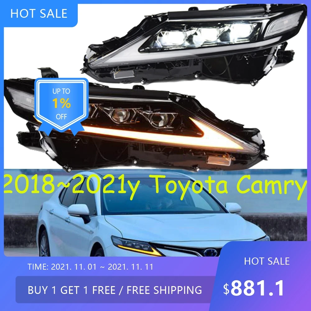 

Автомобильные фары LED для Toyota Camry 2018-2021: головной свет, дневные ходовые огни, автоаксессуары